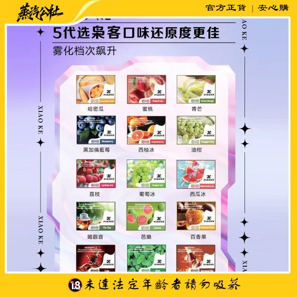 XIAOKE五代煙彈 霧化彈 適用Relx主機四五六代 五盒送主機